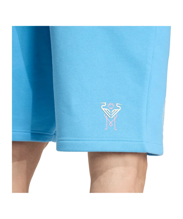 adidas inter miami travel shorts blå