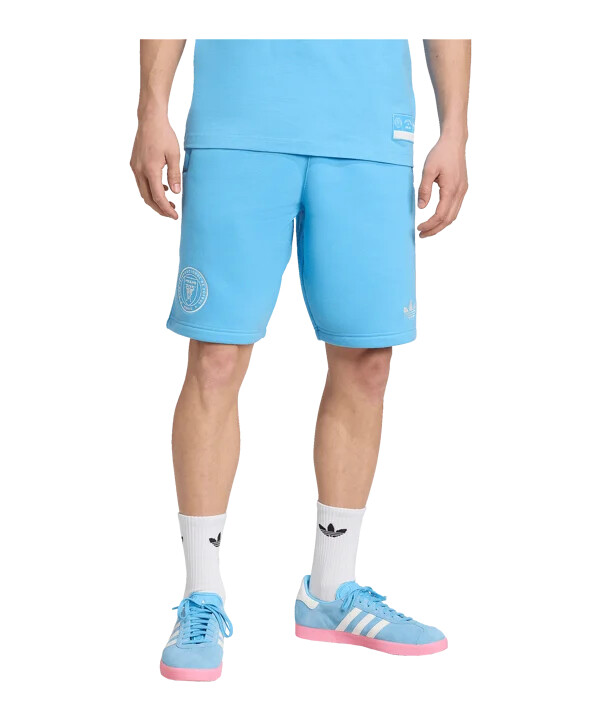 adidas inter miami travel shorts blå