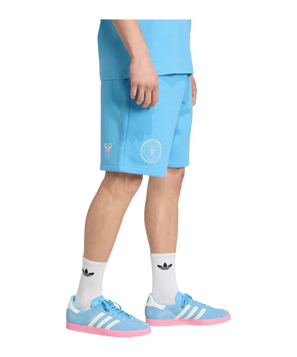adidas inter miami travel shorts blå