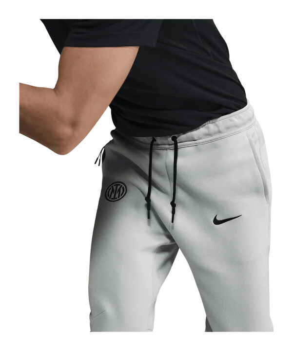 nike inter milan tech fleece joggingbyxor grå f092
