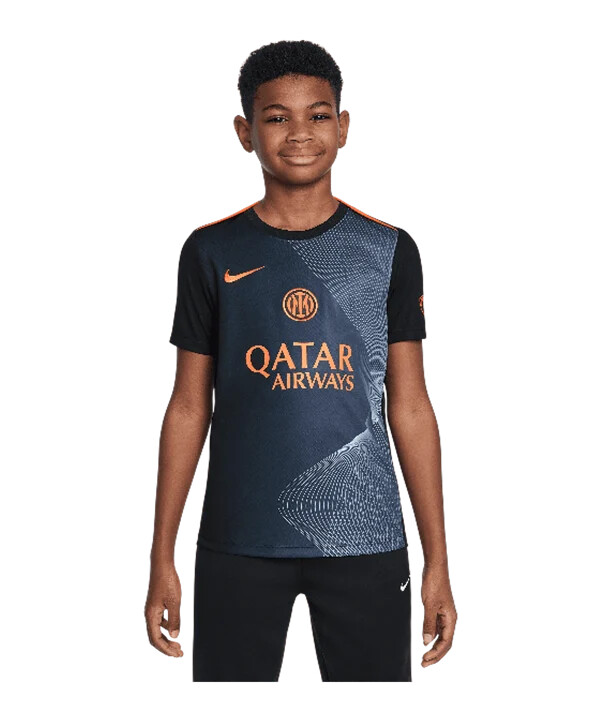 nike inter milan träningströja barn svart f010