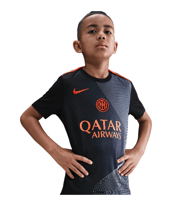 nike inter milan träningströja barn svart f010