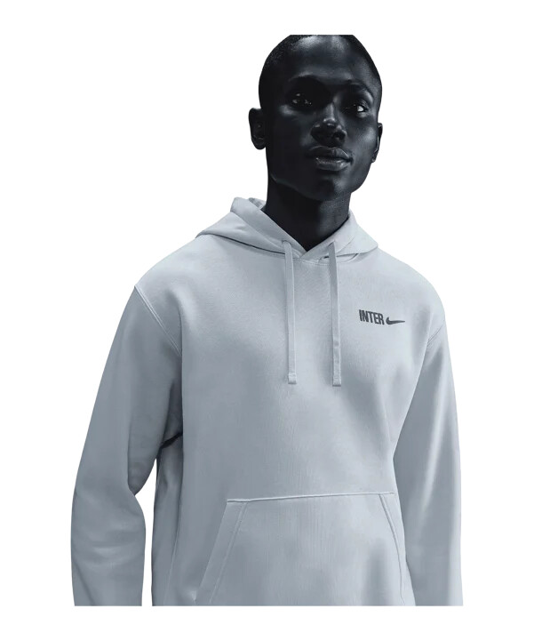 nike inter milan nsw club hoodie grå f085