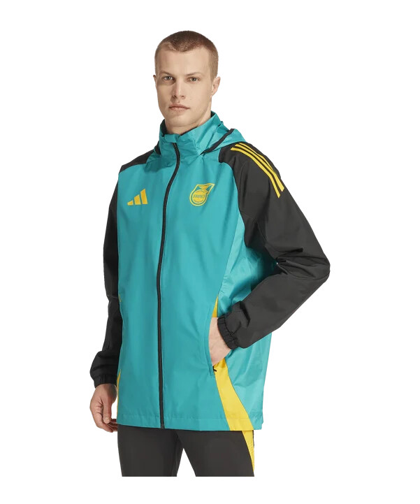 adidas jamaica regnjacka grön