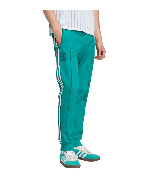 adidas fc liverpool icon träningsbyxor grön