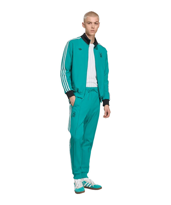 adidas fc liverpool icon träningsbyxor grön