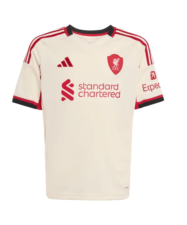 adidas fc liverpool bortatröja 202526 barn vit