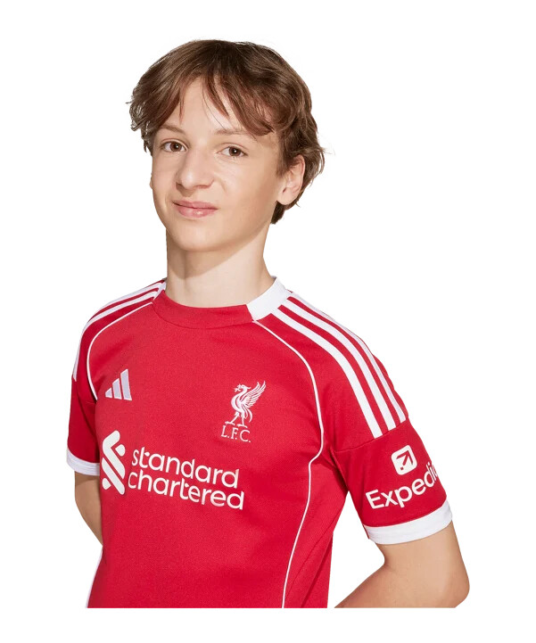 adidas fc liverpool hemmatröja 202526 barn röd