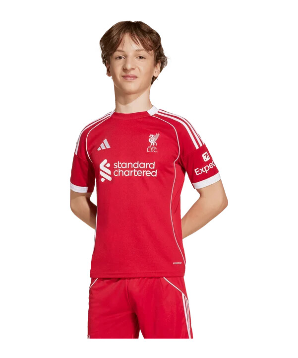 adidas fc liverpool hemmatröja 202526 barn röd