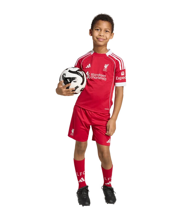 adidas fc liverpool tröja hemma 202526 barn röd