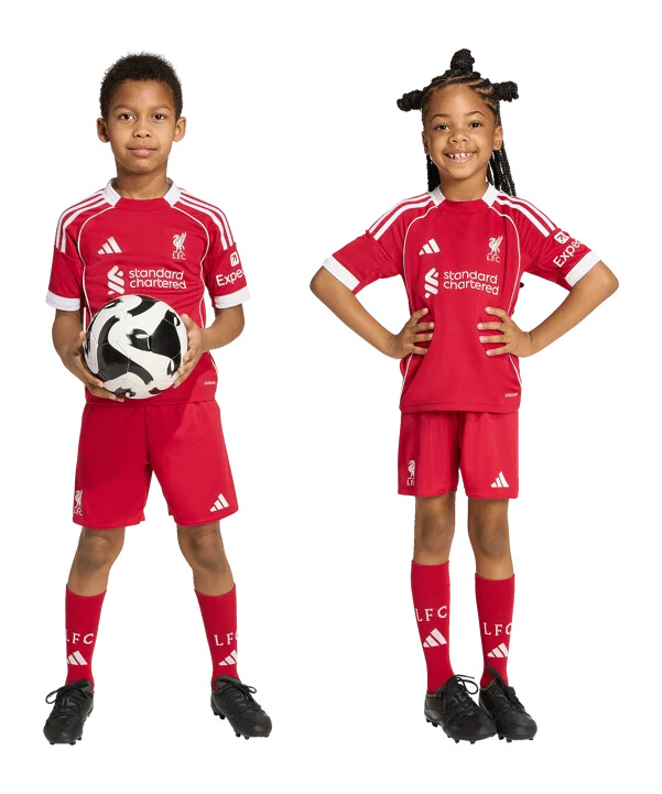 adidas fc liverpool tröja hemma 202526 barn röd