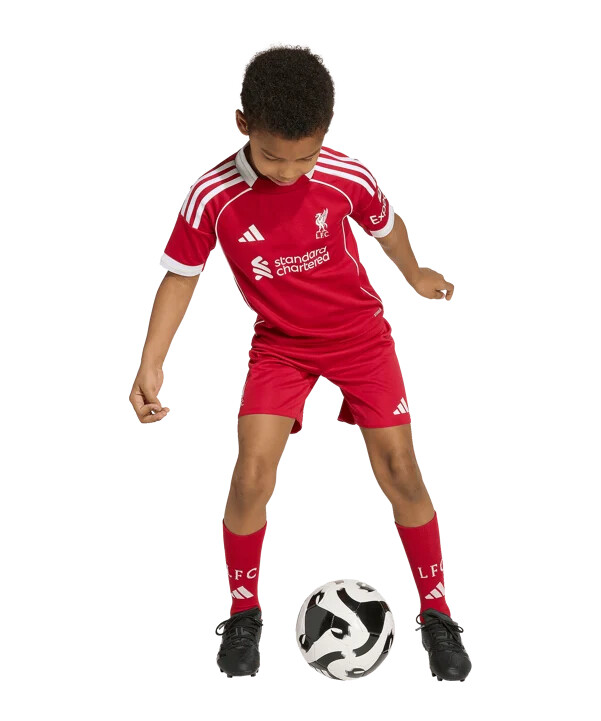 adidas fc liverpool tröja hemma 202526 barn röd