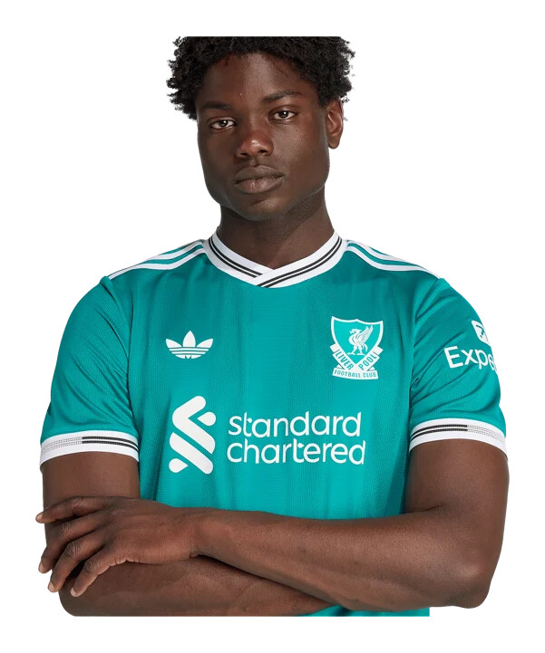 adidas fc liverpool autentisk 3. tröja 20252026 grön