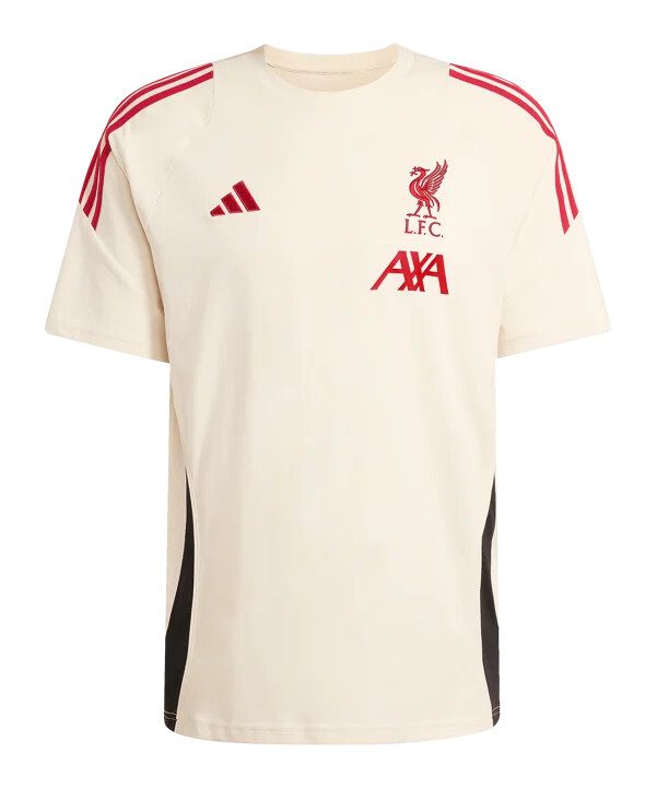 adidas fc liverpool tiro bomull t-shirt vit