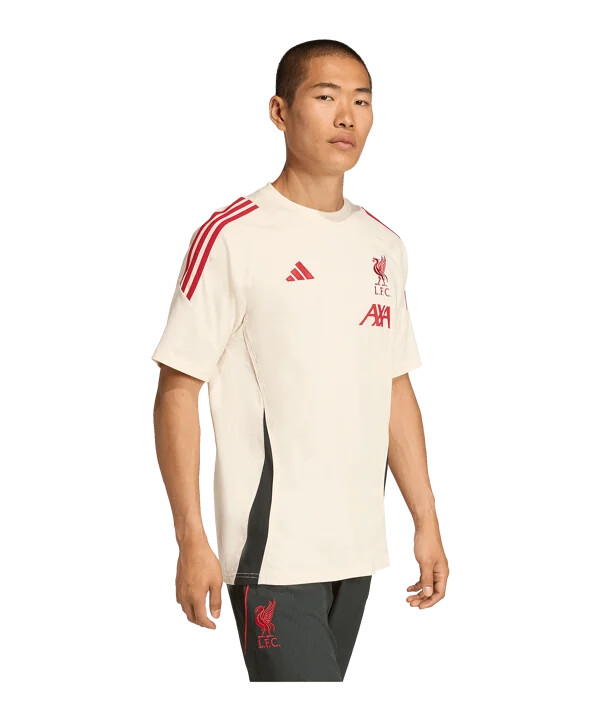 adidas fc liverpool tiro bomull t-shirt vit