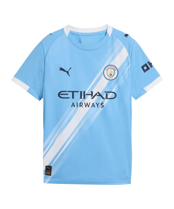 puma manchester city hemmatröja 20252026 barn blå f01