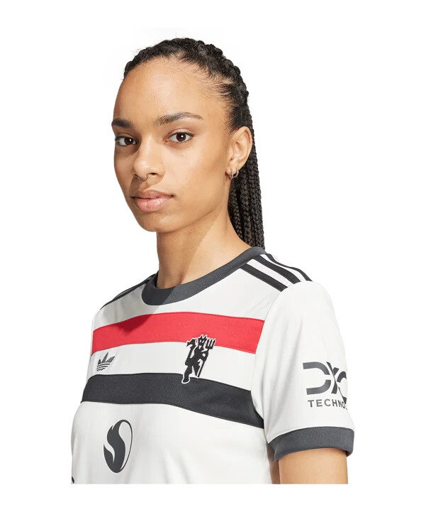 adidas originals manchester united 3e lagströja 20242025 dam vit