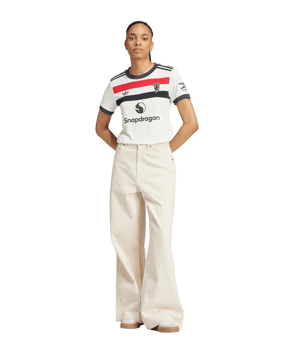 adidas originals manchester united 3e lagströja 20242025 dam vit
