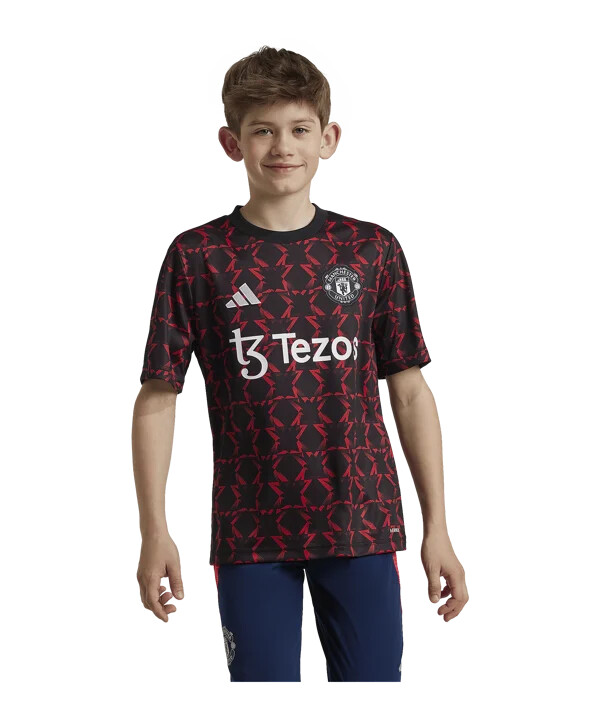 adidas manchester united förberedelsetröja 202425 barn svart