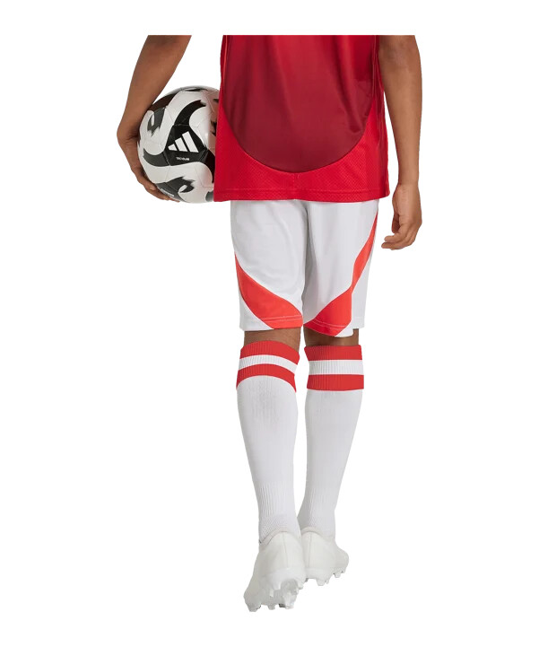 adidas manchester united hemmashorts 202425 barn vita