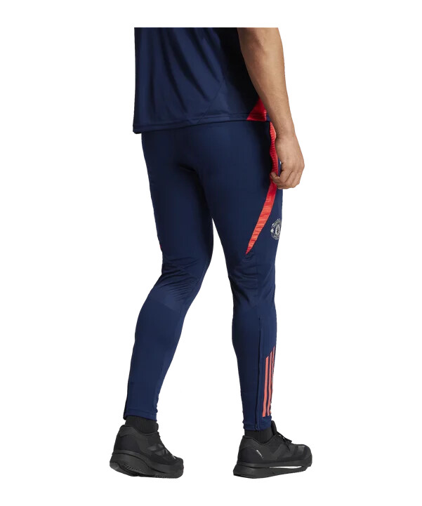adidas manchester united träningsbyxor blå