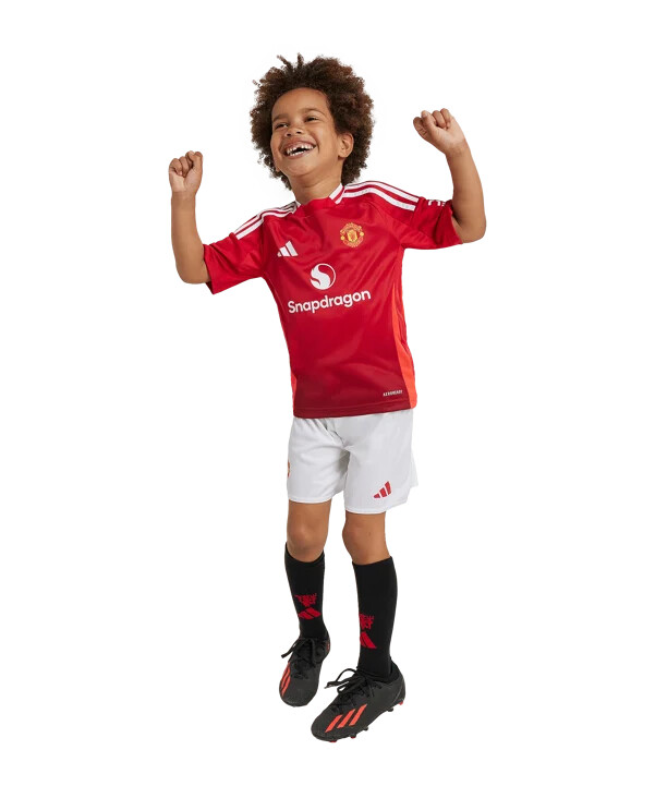 adidas manchester united minikit hemma 20242025 barn röd