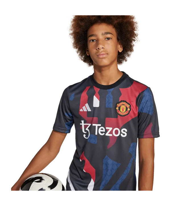 adidas manchester united förberedelsetröja 202425 barn svart