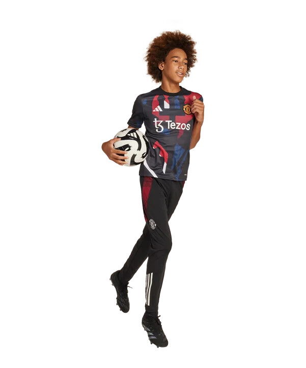 adidas manchester united förberedelsetröja 202425 barn svart