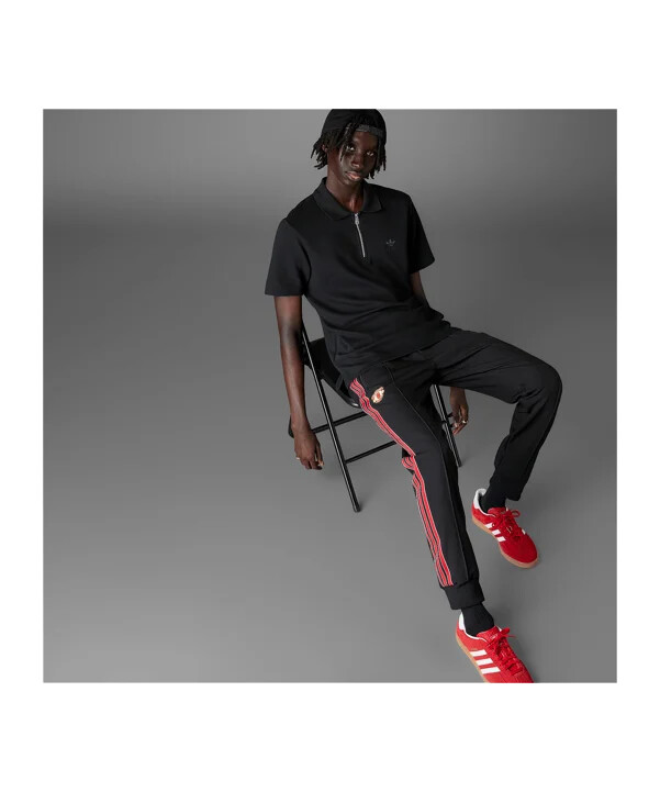 adidas manchester united träningsbyxor svarta