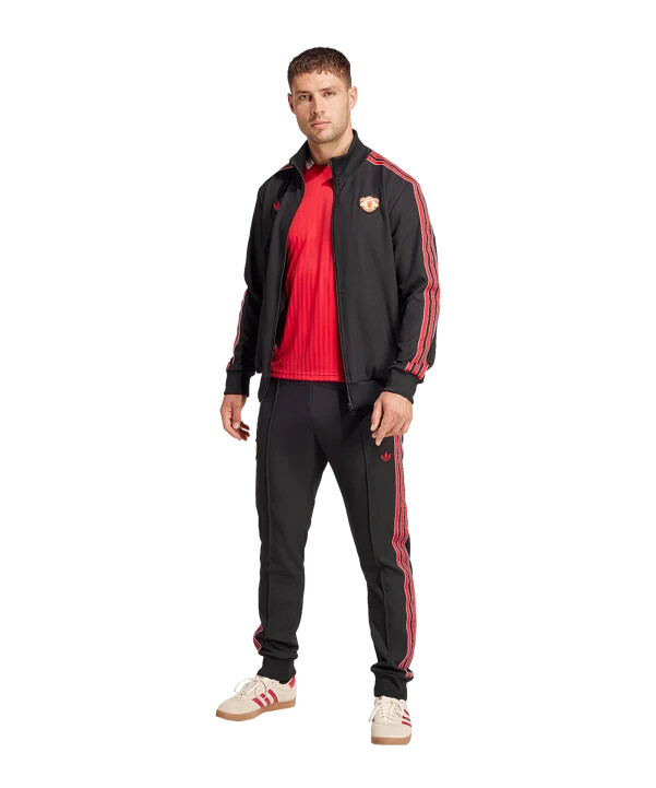 adidas manchester united träningsbyxor svarta