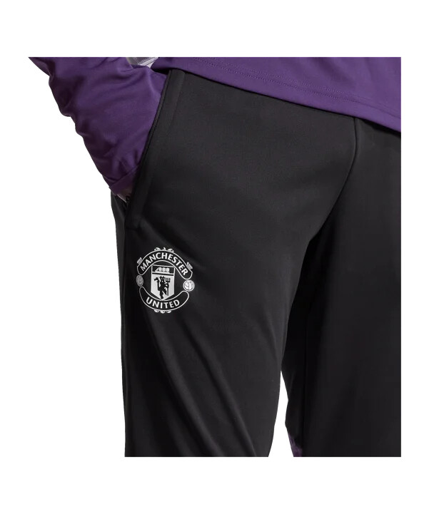 adidas manchester united träningsbyxor svarta