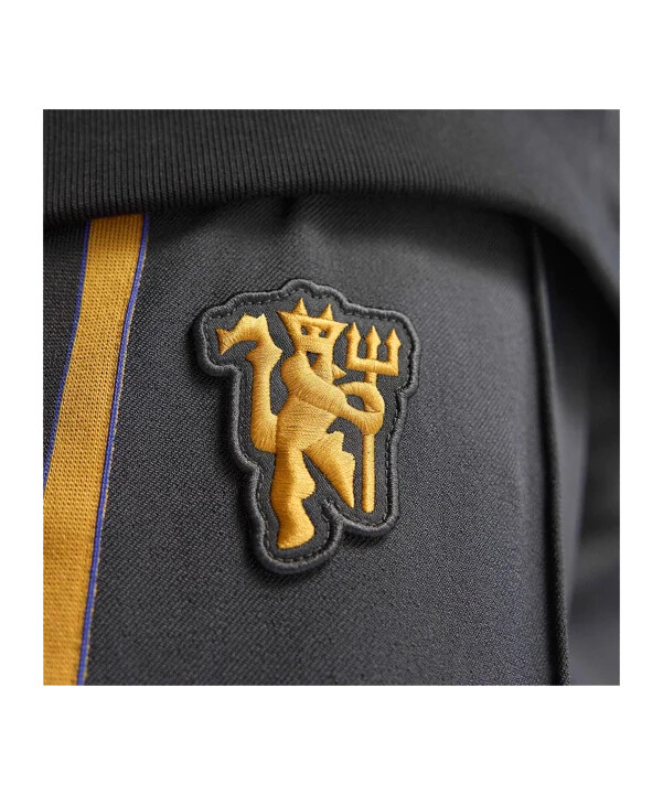 adidas manchester united icon träningsbyxor svarta