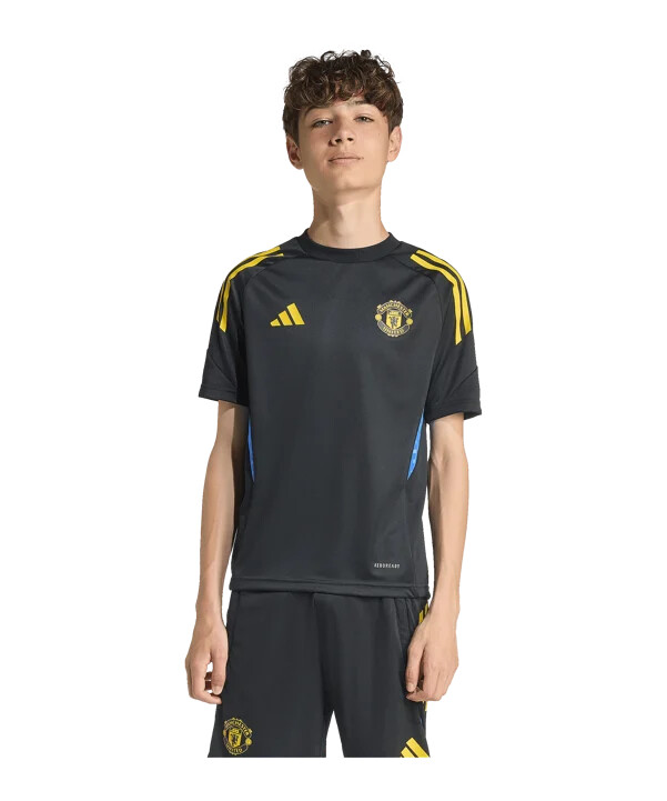 adidas manchester united cup träningströja 202526 barn svart