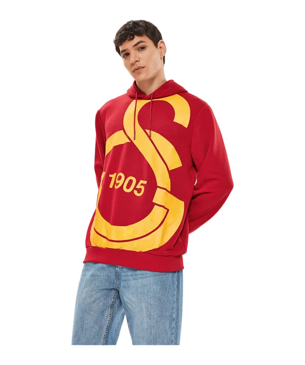 galatasaray istanbul big logo tröja röd