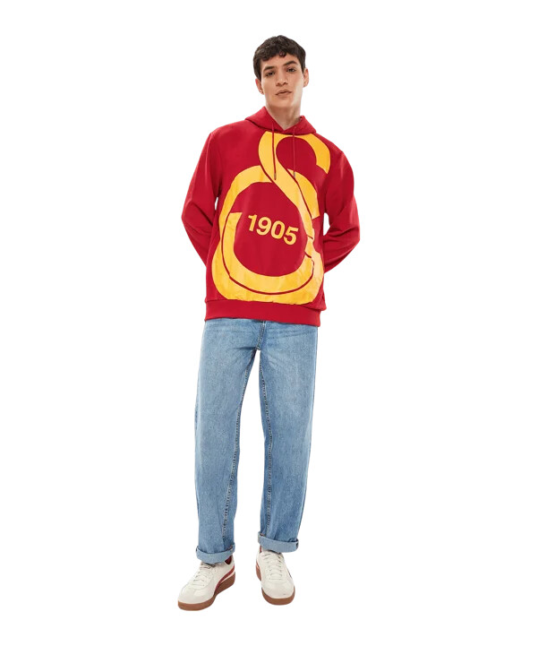 galatasaray istanbul big logo tröja röd