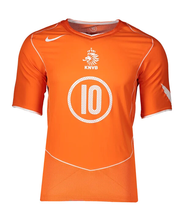 nike netherlands nyutgåva 2004 van nistelrooy jersey orange f819