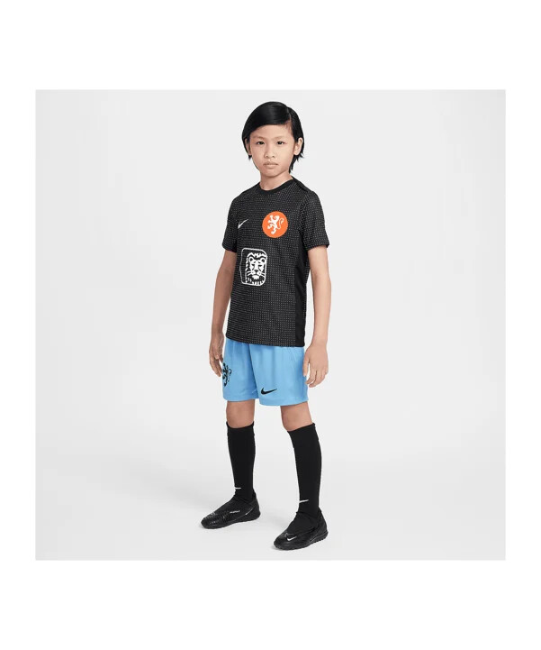 nike nederländerna bortashorts 2025 barn blå f489