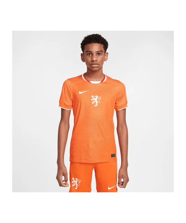 nike nederländerna hemmatröja 2025 barn orange f819