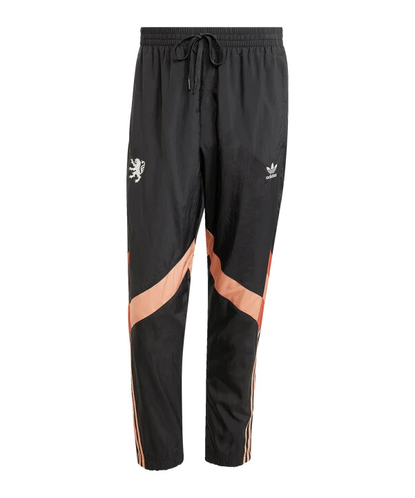 adidas originals olympique lyon träningsbyxor svarta