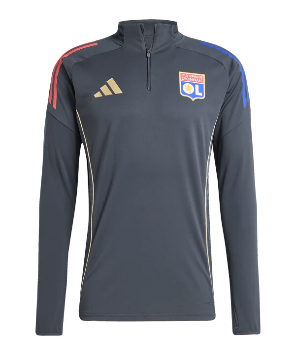 adidas olympique lyon competition sweatshirt grå