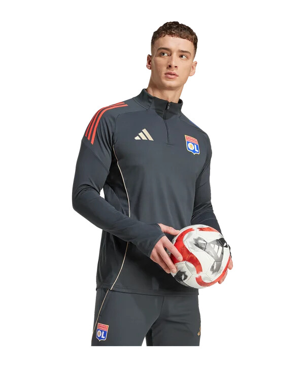 adidas olympique lyon competition sweatshirt grå