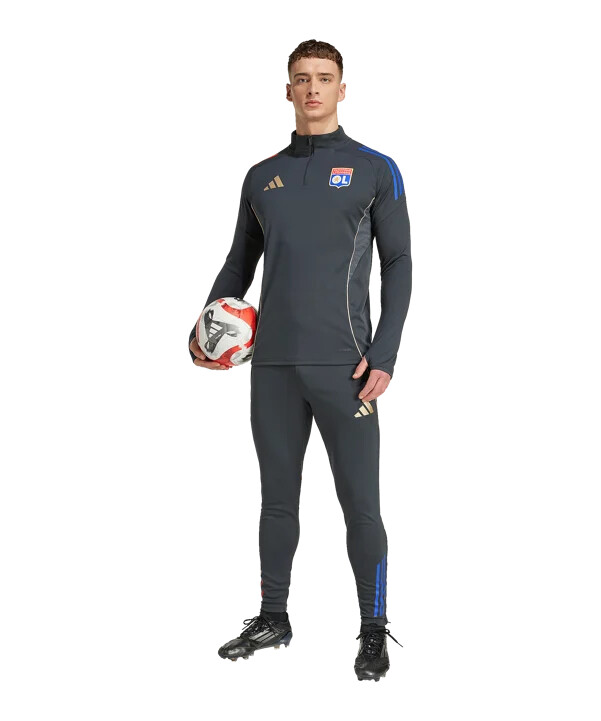 adidas olympique lyon competition sweatshirt grå