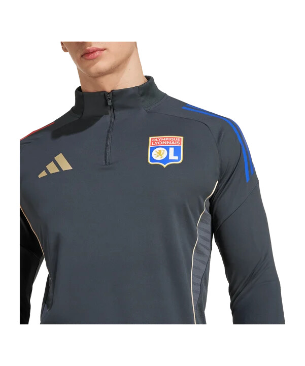 adidas olympique lyon competition sweatshirt grå