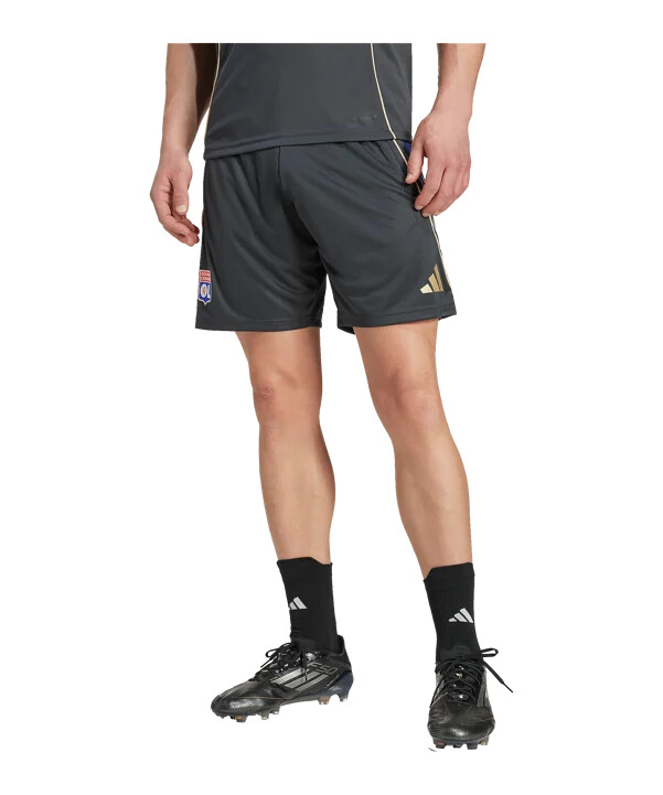 adidas olympic lyon träningsshorts grå
