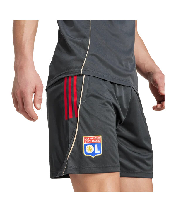 adidas olympic lyon träningsshorts grå