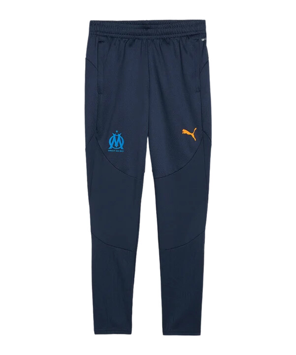 puma olympique marseille träningsbyxor barn blå f24