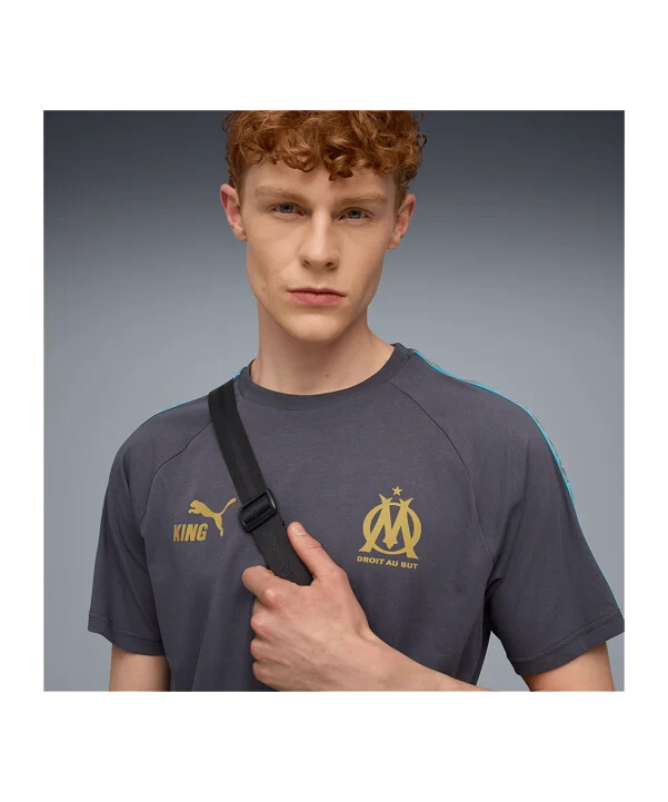 puma olympique marseille king t-shirt grå f19