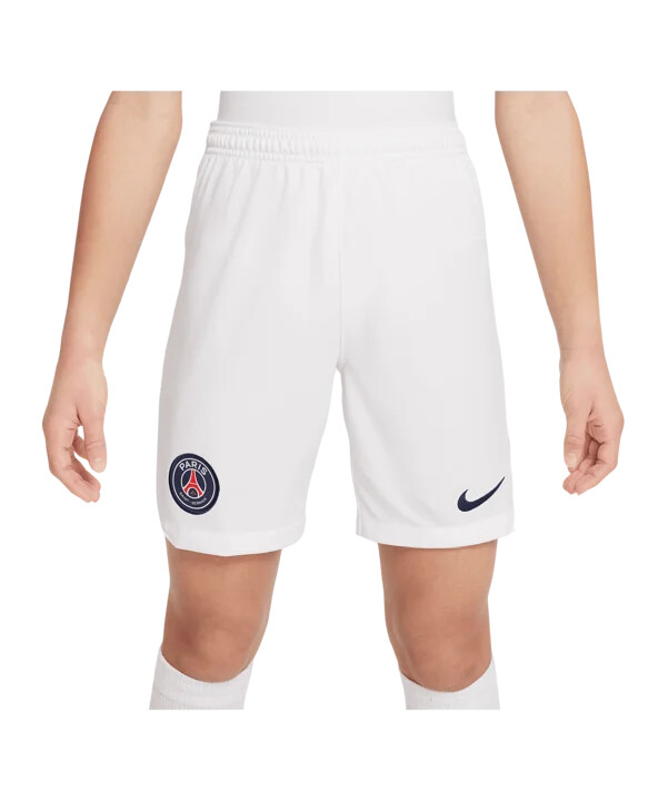nike paris st. germain shorts hemma borta 20232024 barn vita f100