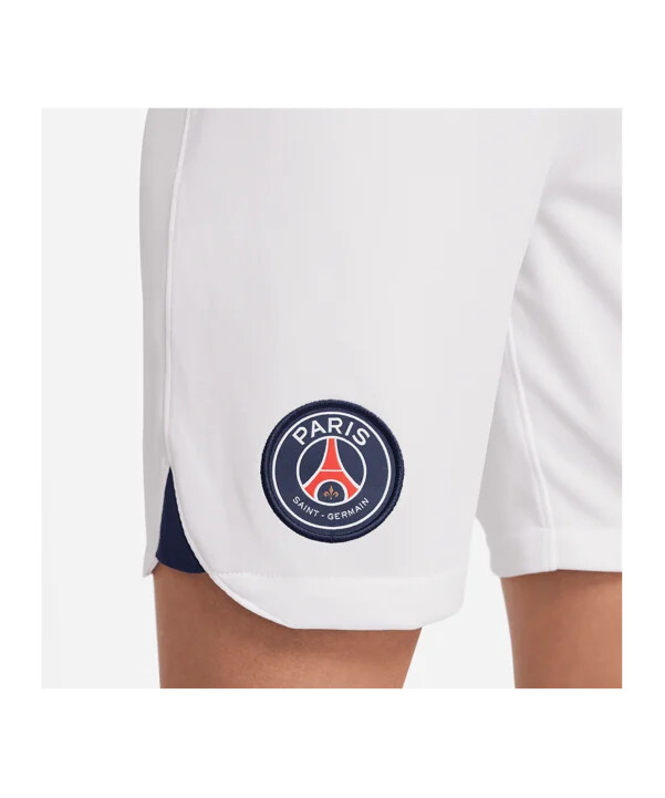 nike paris st. germain shorts hemma borta 20232024 barn vita f100