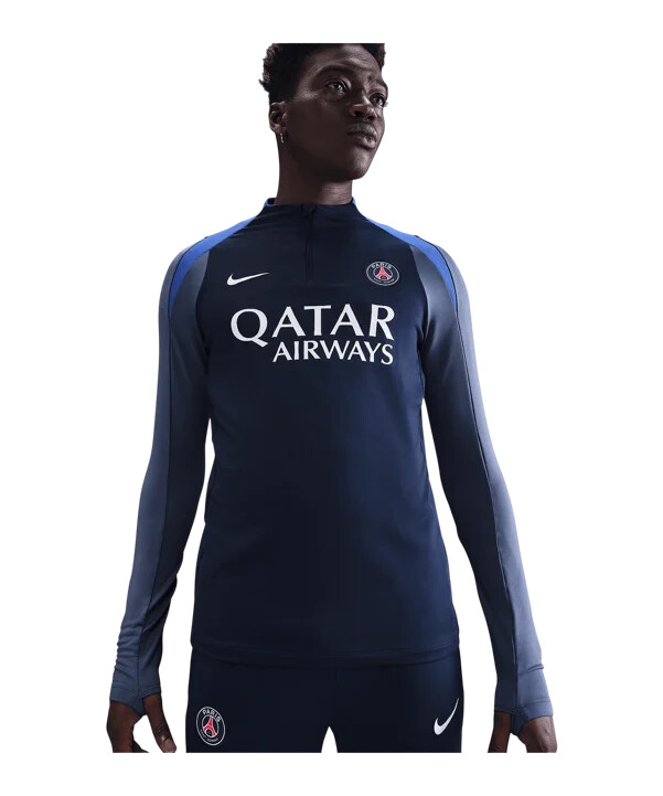 nike paris saint-germain strike tröja blå f411